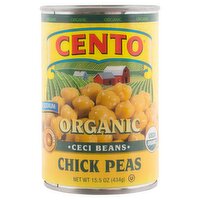 Cento Low Sodium Organic Ceci Beans Chick Peas, 15.5 oz, 15.5 Ounce