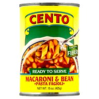 CENTO Macaroni & Bean Pasta Fagioli, 15 oz