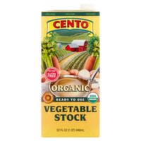 Cento Organic Vegetable Stock, 32 fl oz, 32 Fluid ounce