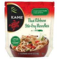 Ka-Me Thai Ribbon Stir-Fry Noodles, 7.1 oz, 2 count, 14.2 Ounce