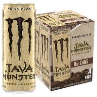 Java Monster Mean Bean Coffee + Energy Drink, 11 fl oz, 4 count