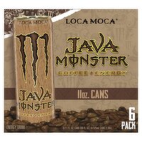 Java Monster Loca Moca Coffee + Energy Drink, 11 fl oz, 6 count