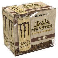 Monster Energy Mean Bean Java Monster Coffee + Energy Drink, 11 fl oz,  6 count