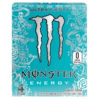 Monster Energy Ultra Fiesta, Ultra Fiesta, 16 oz. (Pack of 4)