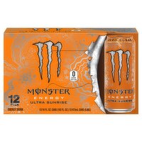 Monster Energy Ultra Sunrise, Ultra Sunrise, 16 oz. (Pack of 12)