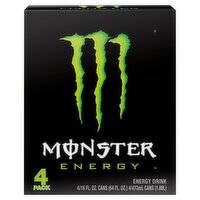 Monster Energy Green, Green, 16 oz. (Pack of 4)