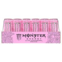 Monster Energy Ultra Strawberry Dreams Energy Drink, 16 fl oz, 24 count