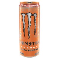 Monster Energy Ultra Sunrise Zero Sugar Energy Drink, 12 fl oz