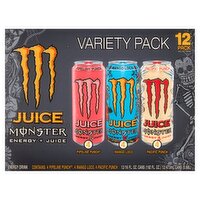 Juice Monster Energy Drink Variety Pack, 16 fl oz, 12 count