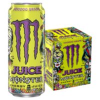 Juice Monster Voodoo Grape Energy Drink, 16 fl oz, 4 count