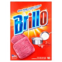 Brillo Steel Wool Soap Pads, 10 count