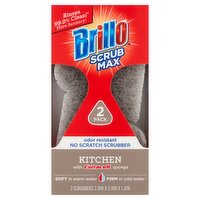 Brillo Scrub Max Kitchen Scrubbers, 2 count