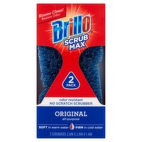 Brillo Scrub Max Original All-Purpose Scrubbers, 2 count