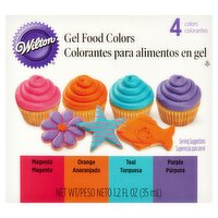 Wilton Gel Food Colors, 4 count, 1.2 fl oz