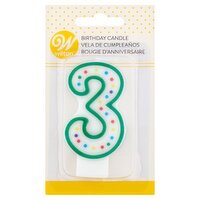 Wilton 3 Birthday Candle