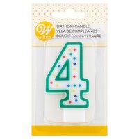 Wilton 4 Birthday Candle