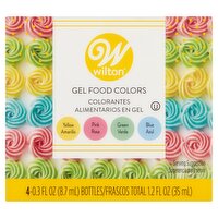 Wilton Gel Food Colors, 0.3 fl oz, 4 count