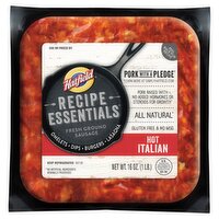 Hatfield Recipe Essentials Hot Italian Fresh Ground Sausage, 16 oz