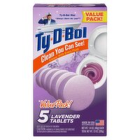 Ty-D-Bol Lavender Tablets Value Pack, 1.4 oz, 5 count, 7 Ounce