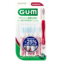 G-U-M Proxabrush Moderate Go-Betweens Cleaners, 10 count