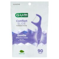 Sunstar GUM Comfort Slide Fresh Mint Flosser Picks, 90 count