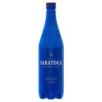 Saratoga Sparkling Carbonated Spring Water, 28 fl oz,