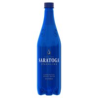 Saratoga Sparkling Carbonated Spring Water, 28 fl oz,