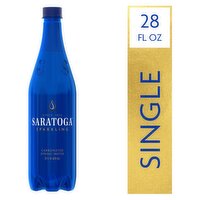 Saratoga Sparkling Carbonated Spring Water, 28 fl oz,
