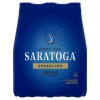 Saratoga Sparkling Carbonated Spring Water, 16 fl oz, 6 count