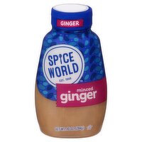 Spice World Minced Ginger, 10 oz, 10 Ounce