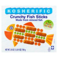 Kosherific Crunchy Fish Sticks, 25 oz