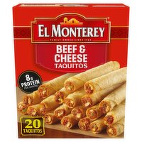 El Monterey Beef & Cheese Taquitos, 20 count, 20 oz, 21 Ounce