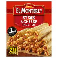 El Monterey Steak & Cheese Taquitos,  20 count, 20 oz