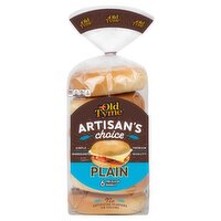 Schmidt Old Tyme Artisan's Choice Plain Pre-Sliced Bagels, 6 count, 20 oz