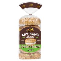 Schmidt Old Tyme Artisan's Choice Everything Pre-Sliced Bagels, 6 count, 20 oz