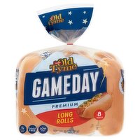 Schmidt Old Tyme Gameday Premium Long Rolls, 8 count, 15 oz, 15 Ounce