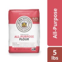 King Arthur Baking Company Unbleached All-Purpose Flour, 5 lbs