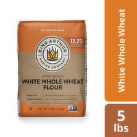 King Arthur Baking Company Stone-Ground White Whole Wheat Flour, 5 Lbs