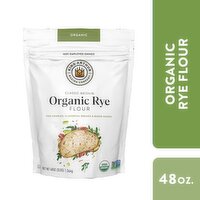 King Arthur Baking Company Classic Medium Organic Rye Flour, 48 oz