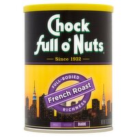 Chock full o'Nuts Dark French Roast Ground Coffee, 10.3 oz