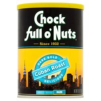 Chock full o'Nuts Dark Cuban Roast Ground Coffee, 10.5 oz, 10.5 Ounce