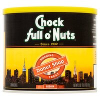 Chock full o'Nuts Medium Donut Shop Ground Coffee, 23 oz, 23 Ounce