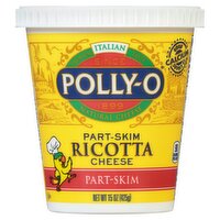 Polly-O Part-Skim Ricotta Cheese, 15 oz, 15 Ounce