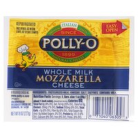 Polly-O Whole Milk Mozzarella Cheese, 8 oz