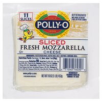 Polly-O Sliced Fresh Mozzarella Cheese, 11 Count, 16 oz