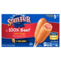 State Fair 100% Beef Corn Dogs, 5 count, 13.35 oz