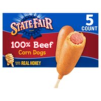 State Fair 100% Beef Corn Dogs, 5 count, 13.35 oz