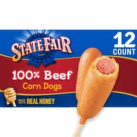 State Fair 100% Beef Corn Dogs, 12 count, 32 oz