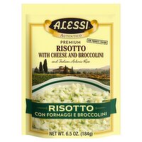 Alessi Premium Risotto with Cheese and Broccolini and Italian Arborio Rice, 6.5 oz, 6.5 Ounce