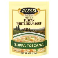 Alessi Premium Tuscan White Bean Soup, 6 oz